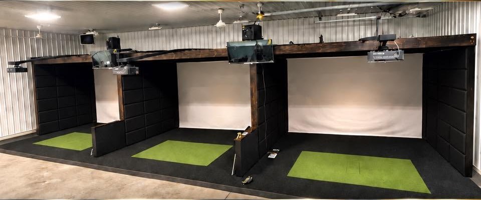 Three simulator bays at the Neenah club